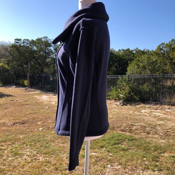 Old Navy Activewear Wrap Neck Jacket Size X-Small Blue Fleece Casual Winter - Picture 4 of 16